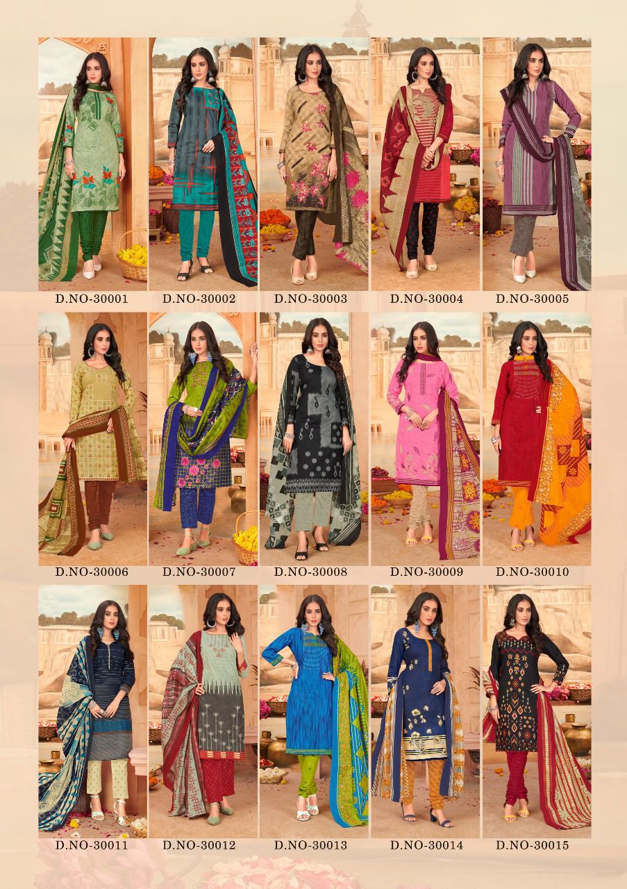 Js Priya 30 Printed Cotton Casual Wear Designer Dress Material Collection
